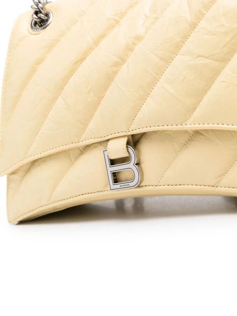 Balenciaga medium Crush leather shoulder bag - Yellow