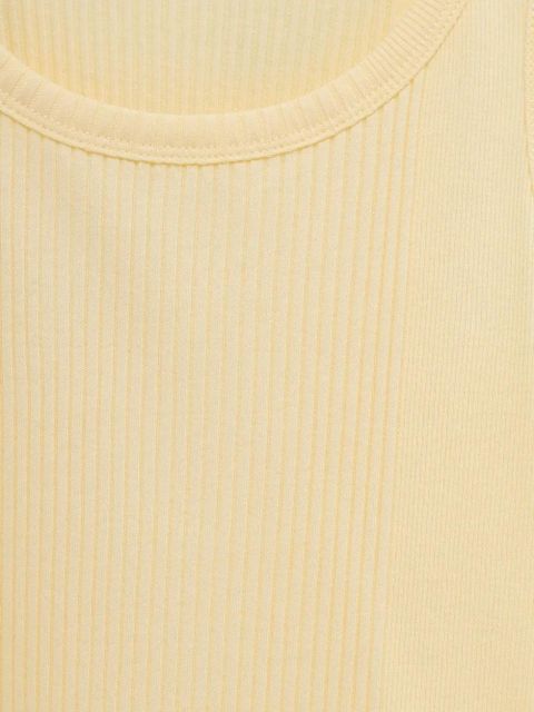 Jacquemus ribbed vest top - Yellow