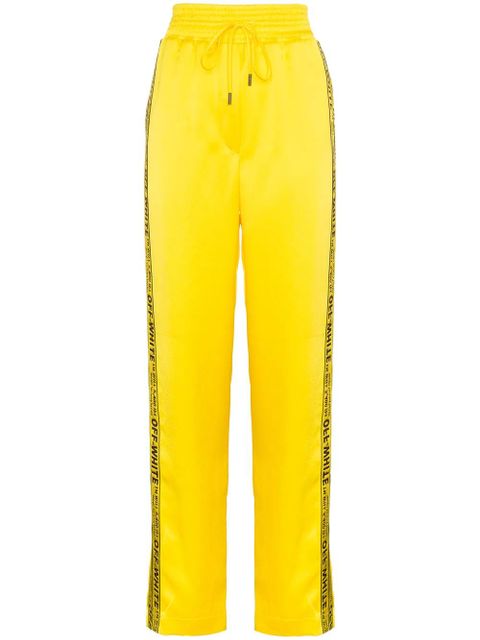 Off-White industrial logo striped track pants - Yellow - zdjęcie produktu nr 1