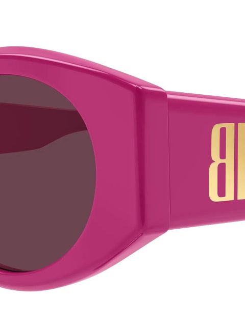 Balenciaga Eyewear BB oval-frame sunglasses - Pink