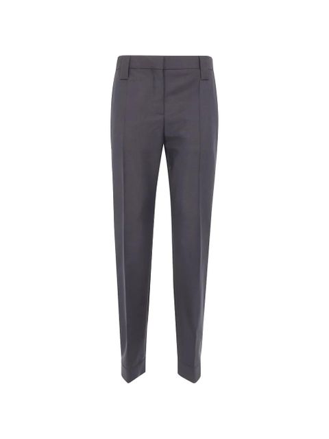 Versace belt-loops tailored trousers - Grey - zdjęcie produktu nr 1