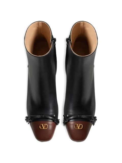 Valentino Garavani Valet Du Roi Kidskin leather ankle boot 60mm - Black