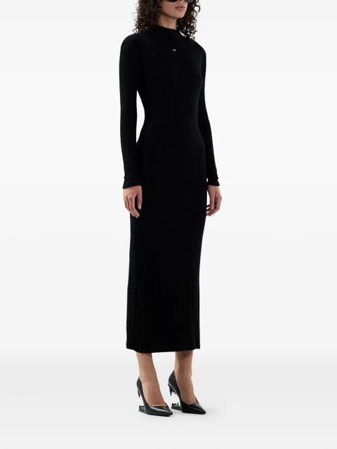 GCDS long-sleeve maxi dress - Black