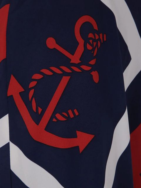 Lauren Ralph Lauren Anchor-Print midi skirt - Blue