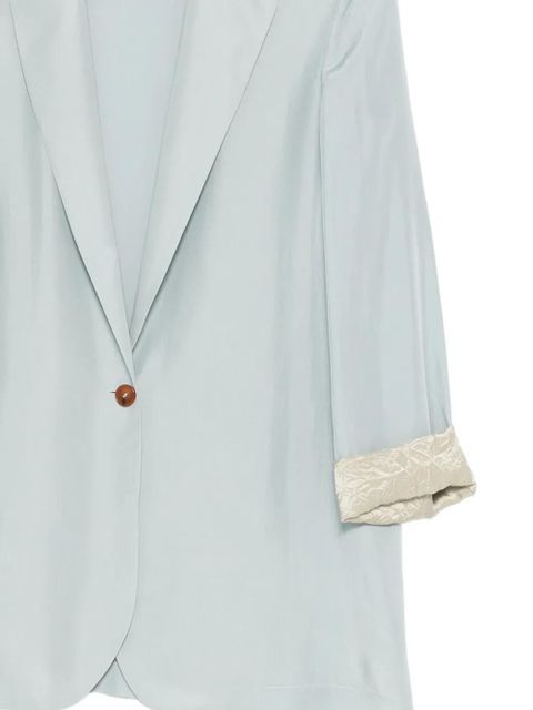 Alysi button-closure cuffed shirt - Blue