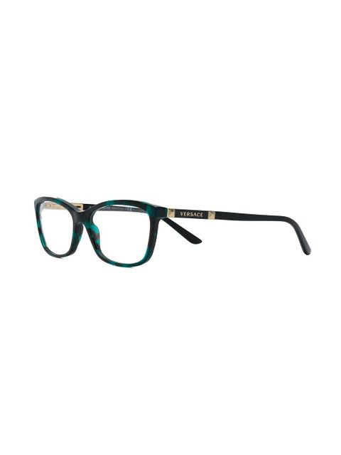 Versace Eyewear square frame glasses - Black - zdjęcie produktu nr 2