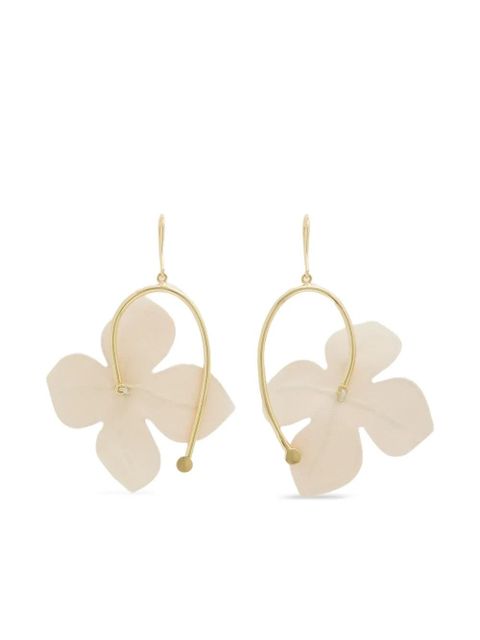 Marni rhinestone-flower pendant earrings - Gold - zdjęcie produktu nr 2