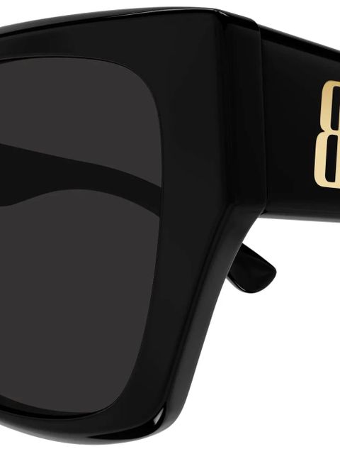 Balenciaga Eyewear geometric-frame sunglasses - Black