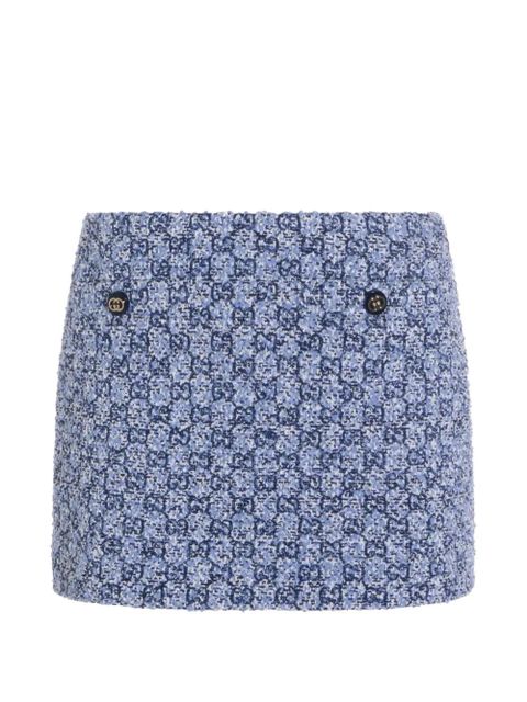 Gucci button patterned mini skirt - Blue - zdjęcie produktu nr 1