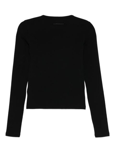 MM6 Maison Margiela Long-sleeved Top - Black