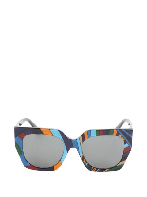 PUCCI geometric-frame sunglasses - Blue - zdjęcie produktu nr 1