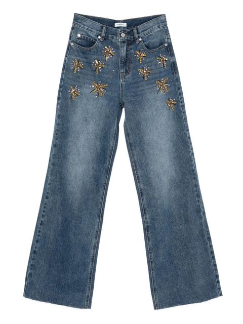 SANDRO embellished firework jeans - Blue - zdjęcie produktu nr 1