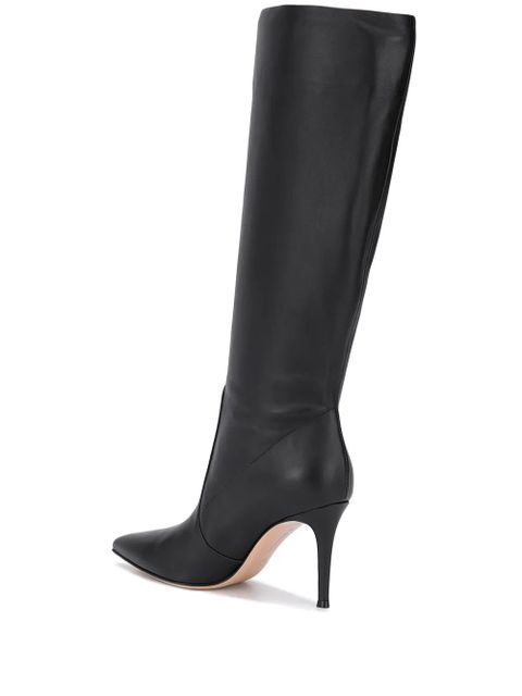 Gianvito Rossi Hansen 85mm leather boots - Black