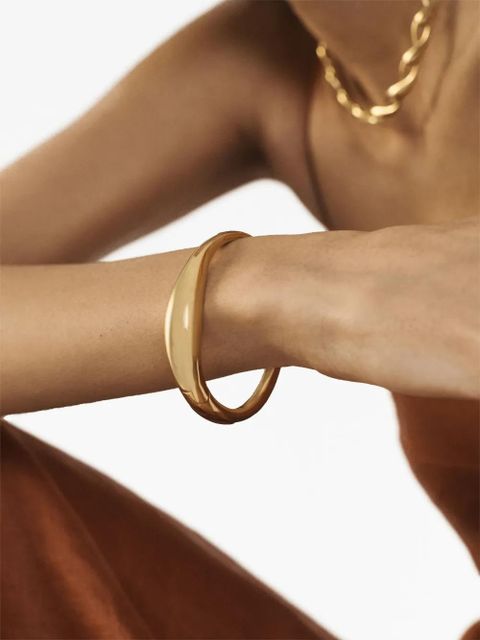 Monica Vinader Nura Reef wide bangle bracelet - Gold - zdjęcie produktu nr 2