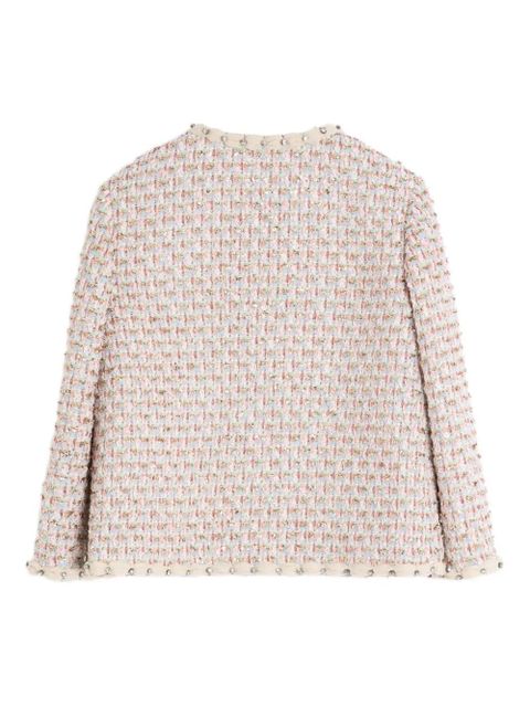 Valentino Garavani Ribbon embroidered tweed jacket - Pink - zdjęcie produktu nr 2