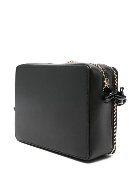 Lanvin logo-print shoulder bag - Black