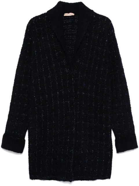 TWINSET check-pattern cardi-coat - Blue - zdjęcie produktu nr 1