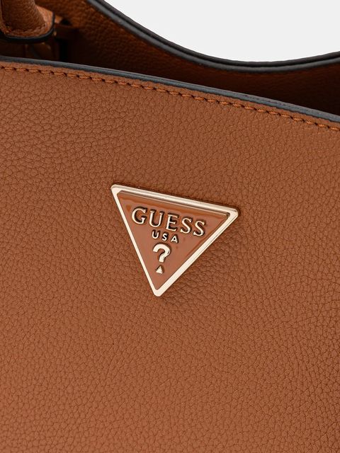 Guess torebka MERIDIAN kolor brązowy HWBG69 74060