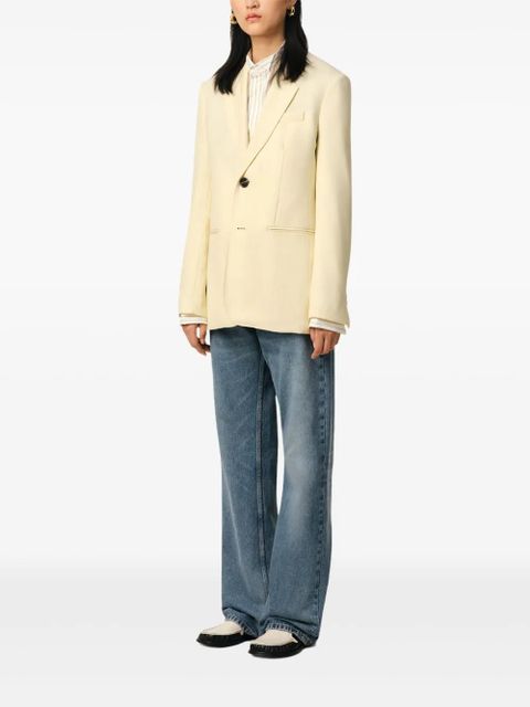 AMI Paris semi-lined blazer - Neutrals