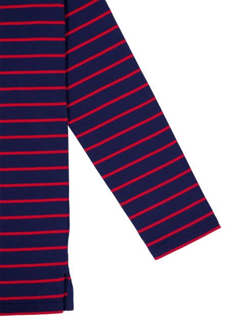 Valentino Garavani striped logo-print T-shirt - Blue