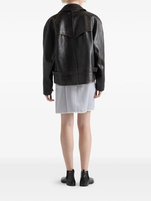 Prada leather jacket - Black
