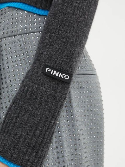 Pinko kardigan wełniany kolor szary lekki 104469 A277