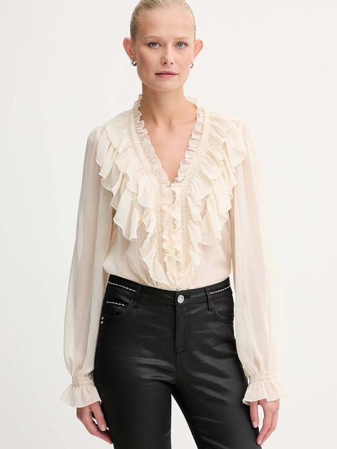 Morgan bluzka damska kolor beżowy gładka CATHY - zdjęcie produktu nr 1