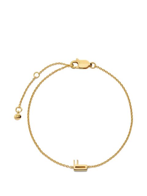Monica Vinader Initial F chain bracelet - Gold - zdjęcie produktu nr 1