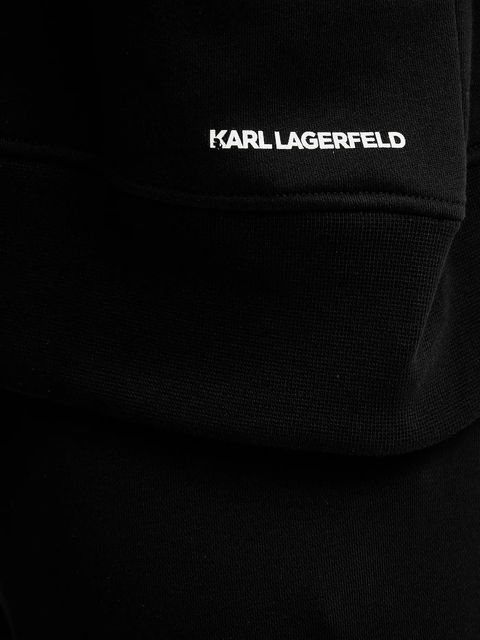 Karl Lagerfeld spodnie dresowe damskie kolor czarny z aplikacją A3W10009 - zdjęcie produktu nr 2