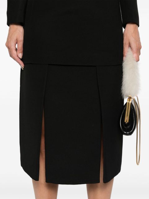 KHAITE Kidd midi skirt - Black