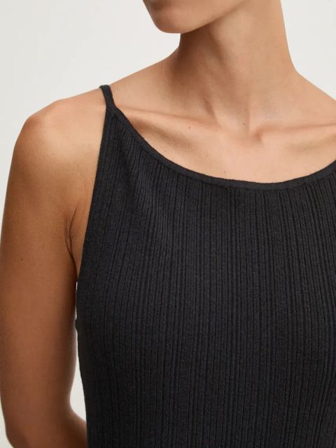 Abercrombie & Fitch sukienka kolor czarny maxi dopasowana KI159-4740