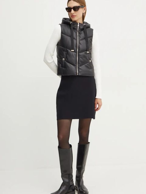 Morgan bezrękawnik GSOLO damski kolor czarny zimowy GSOLO