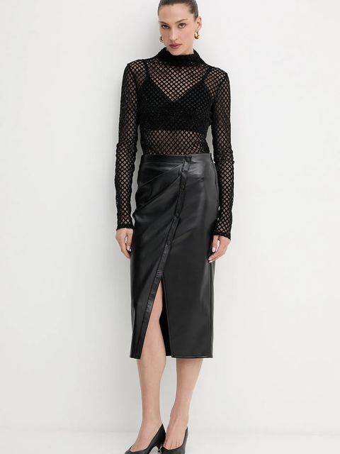 Patrizia Pepe bluzka damska kolor czarny wzorzysta 8M1744 A638 - zdjęcie produktu nr 2