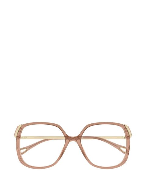 Chloé Eyewear square-frame glasses - Brown - zdjęcie produktu nr 1