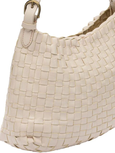DRAGON DIFFUSION Salvage woven leather shoulder bag - Neutrals