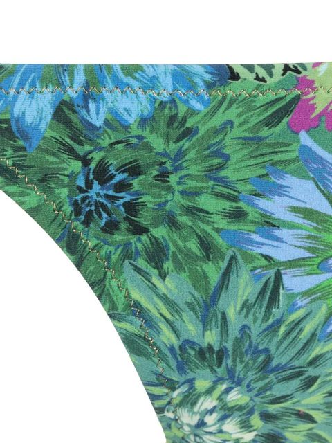 Reina Olga Miami floral-print bikini set - Green