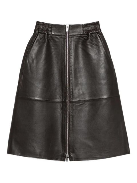 Ba&Sh Pona zip-fastening midi skirt - Brown - zdjęcie produktu nr 1