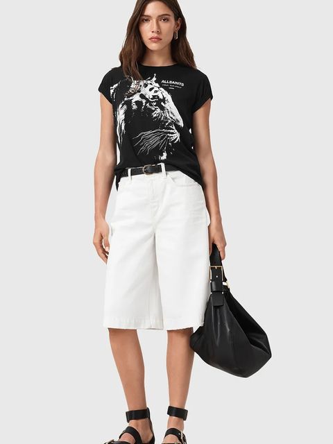 AllSaints t-shirt bawełniany IVANA damskie kolor czarny W038JD