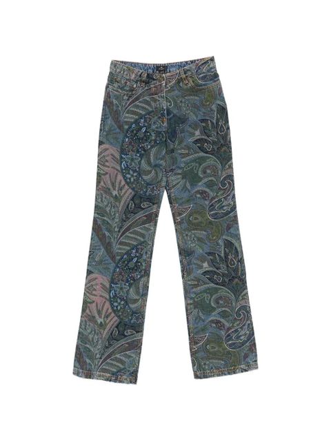 ETRO paisley-print jeans - Blue - zdjęcie produktu nr 1