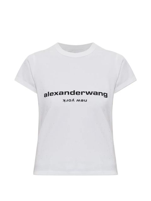Alexander Wang lettering cotton T-shirt - White - zdjęcie produktu nr 1
