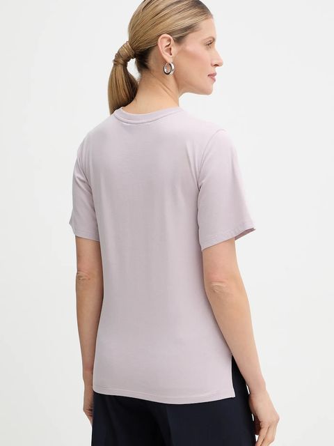 Weekend Max Mara t-shirt bawełniany VENACO damski kolor fioletowy 2615971031600