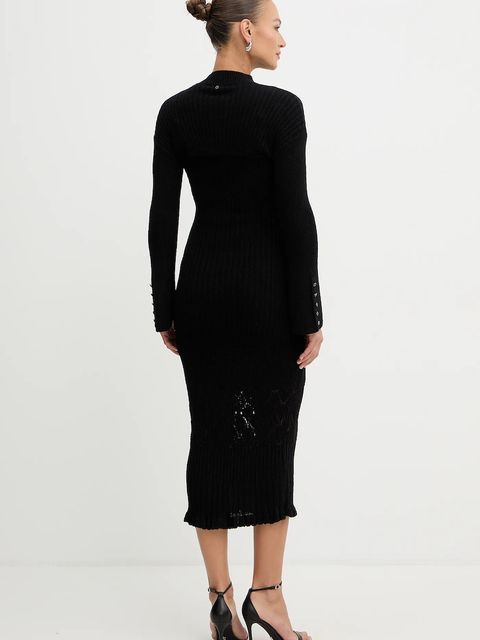 Guess sukienka SHINJU kolor czarny maxi dopasowana W5BK91 Z4060