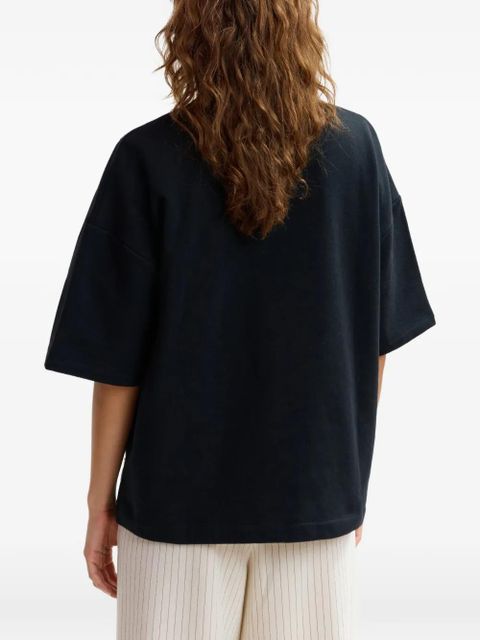 Essentiel Antwerp lace-embellishments T-shirt - Black