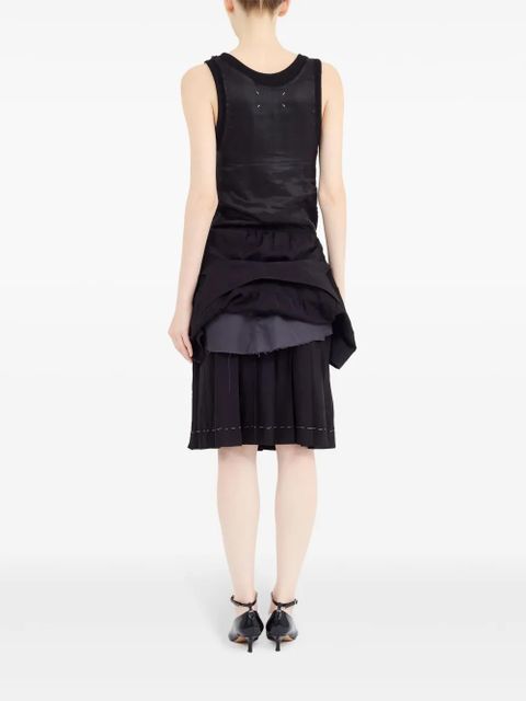 Maison Margiela layered midi dress - Black