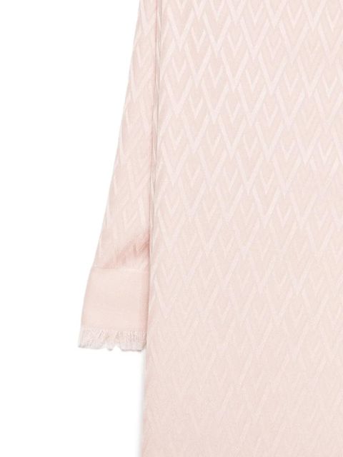 Valentino Garavani Toute La V-jacquard scarf - Pink - zdjęcie produktu nr 2