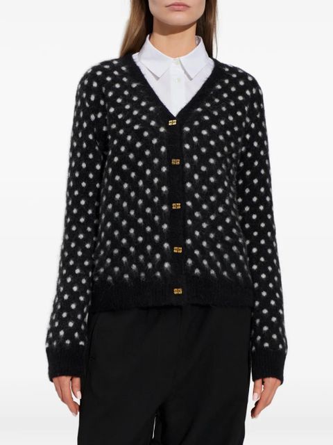 GANNI polka dot button-up cardigan - Black - zdjęcie produktu nr 2