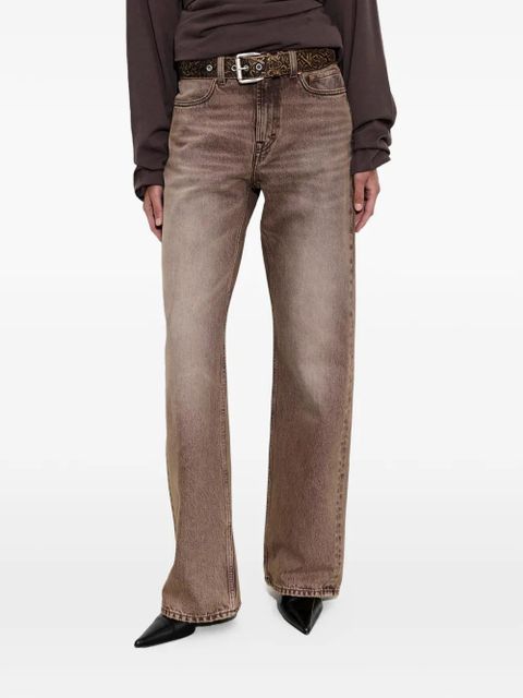 OUR LEGACY Wata Cut washed-effect jeans - Brown