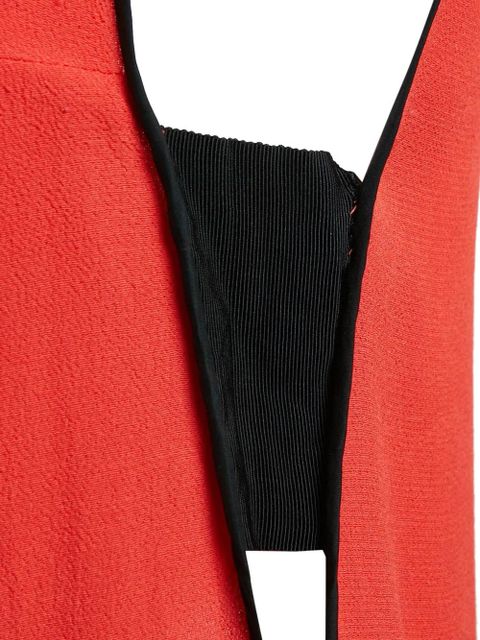 SANDRO 2024 pre-owned sleeveless ruffle-hem midi dress - Red