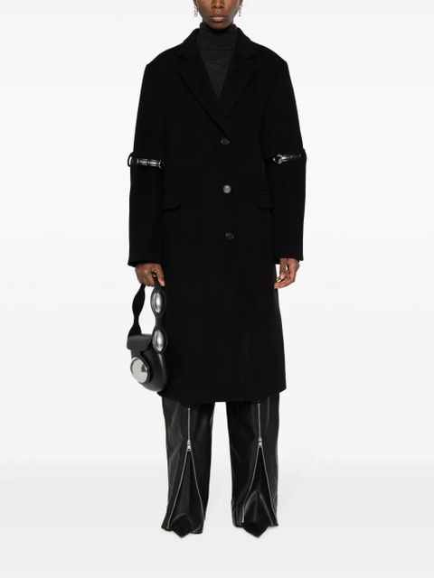 Coperni buckle-detail single-breasted coat - Black - zdjęcie produktu nr 2