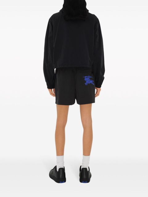 Burberry EKD-embroidered cropped jacket - Black